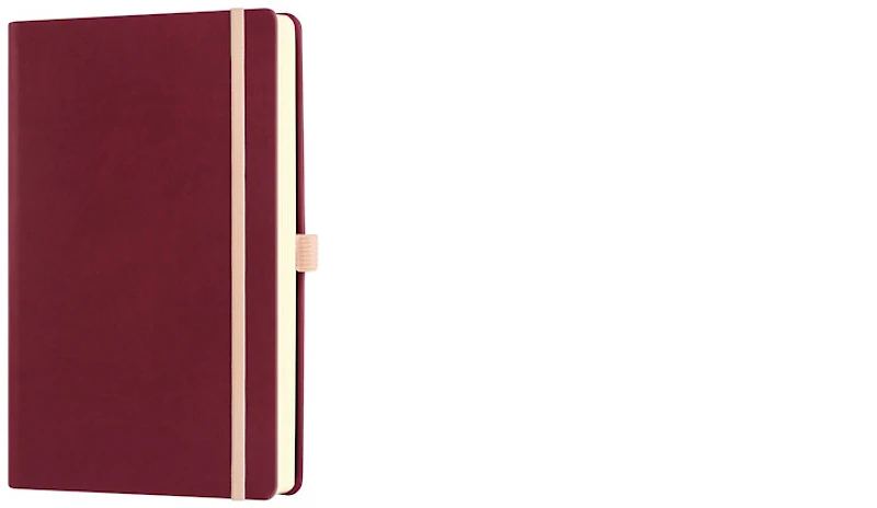 Carnet de notes (A5) Castelli, série Aquarela Cerise noire (Ligné, couverture rigide)
