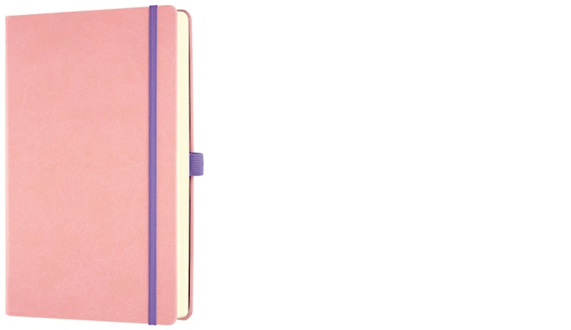 Carnet de notes (A5) Castelli, série Aquarela Rose cipria (Ligné, couverture rigide)