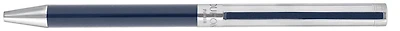 Stylo bille Dupont, S.T., série Classique Palladium/Bleu