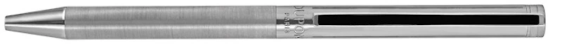 Stylo bille Dupont, S.T., série Classique Palladium brossé /Noir