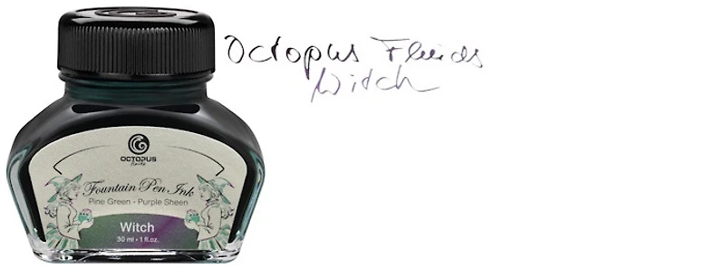 Bouteille d'encre Octopus Fluids, série Sheen Encre Witch (30ml)