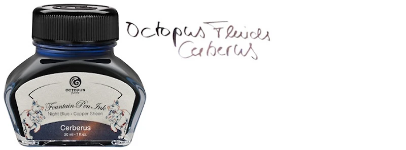 Bouteille d'encre Octopus Fluids, série Sheen Encre Cerberus (30ml)