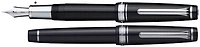 Sailor Fountain pen, Pro Gear Ginza Silver LE series Black CT (Standard-21kt nib-Matte grip)