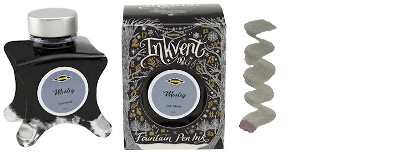 Bouteille d'encre Diamine, série Inkvent Black Edition Encre Marley (50ml)