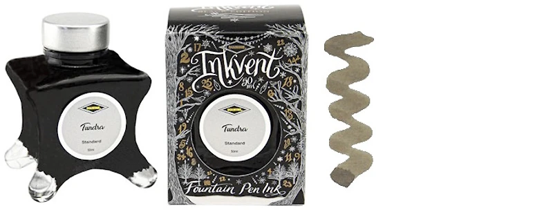 Diamine Ink bottle, Inkvent Black Edition series Tundra ink (50ml)
