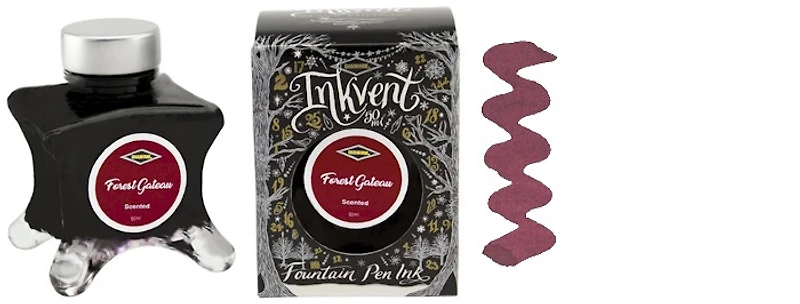Diamine Ink bottle, Inkvent Black Edition series Forest Gateau ink (50ml)
