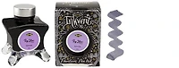 Bouteille d'encre Diamine, série Inkvent Black Edition Encre Icy Lilac (50ml)