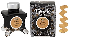 Diamine Ink bottle, Inkvent Black Edition series Salted Caramel ink (50ml)