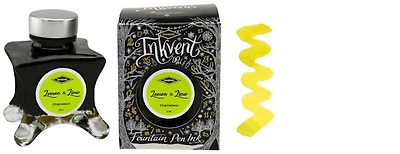 Diamine Ink bottle, Inkvent Black Edition series Lemon & Lime ink (50ml)