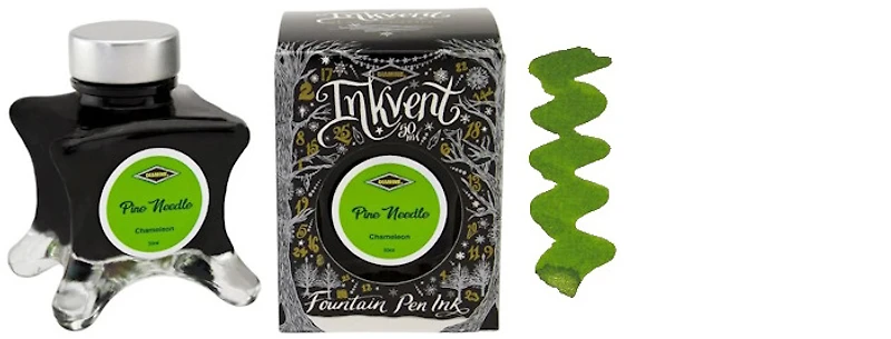 Diamine Ink bottle, Inkvent Black Edition series Pine Needle ink (50ml)