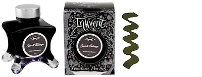 Bouteille d'encre Diamine, série Inkvent Black Edition Encre Good Tidings (50ml)