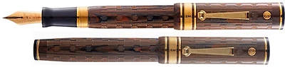 Wahl-Eversharp Fountain pen, Decoband series Brown Ebonite GT