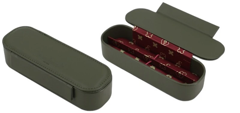 Étui pour stylo Esterbrook, série Nook Moss vert (Double)