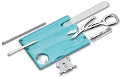 Carte multifonction Victorinox, série Swiss Card Nailcare Bleu glacier translucide