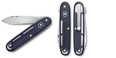 Couteau Victorinox, série Alox Refined Bleu foncé (Onefold Alox)