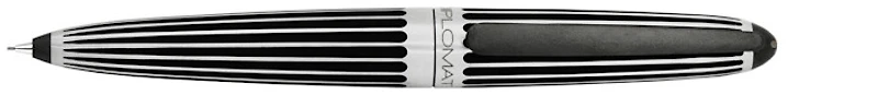 Porte mine Diplomat, série Aero Noir (Stripes - 0.7mm) 