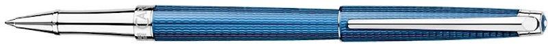 Stylo bille roulante Slim Caran d'Ache, série Léman Grand Bleu, Bleu