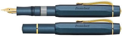 Kaweco Fountain pen, Piston Filler Sport AL series Navy GT