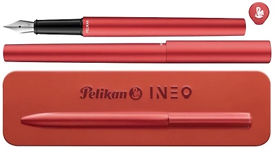 Stylo plume Pelikan, série Ineo Rouge (Fiery Red)