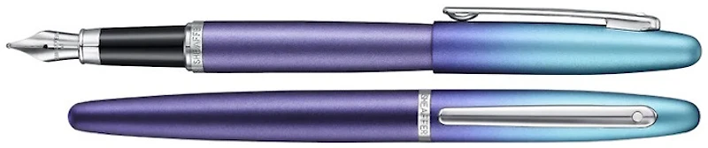 Sheaffer Fountain pen, VFM Expressions series Blue & Purple pearlized gradient CT