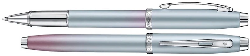 Sheaffer Roller ball, 100 Expressions series Blue & Pink pearlized gradient CT  