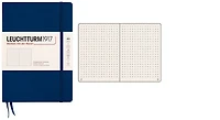 Carnet de notes Leuchtturm1917, série Notebook Medium (A5) Bleu marine (Pointillé, 145mm x 210mm)