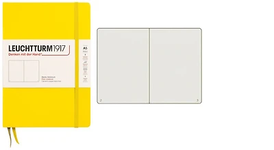 Carnet de notes Leuchtturm1917, série Notebook Medium (A5) Citron (Uni, 145mm x 210mm)
