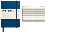 Carnet de notes Leuchtturm1917, série Notebook Medium (A5) Bleu indigo (Ligné, 145mm x 210mm)
