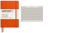 Carnet de notes Leuchtturm1917, série Notebook Medium (A5) Citrouille (Quadrillé, 145mm x 210mm)