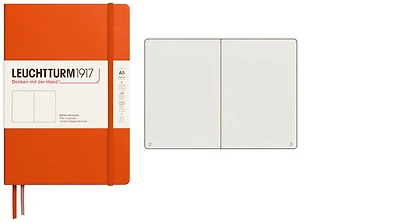 Carnet de notes Leuchtturm1917, série Notebook Medium (A5) Citrouille (Uni, 145mm x 210mm)