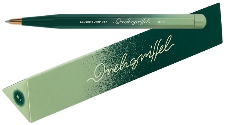 Stylo bille Leuchtturm1917, série Drehgriffel Nr. 1 Gradient LE Vert forêt/Sauge