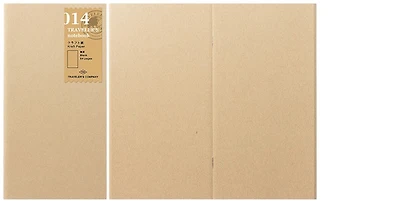 Traveler's Company Notebook refill, Notebook Refill series Light brown (Plain, 110mm x 210mm)