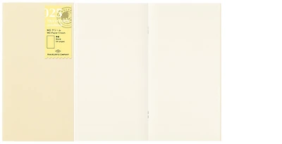 Traveler's Company Notebook refill, Notebook Refill series Cream (Plain, 110mm x 210mm)
