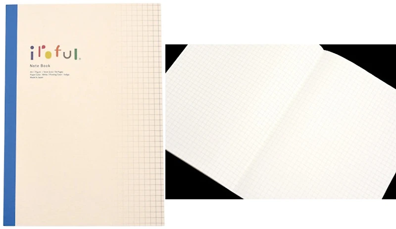 Carnet de notes (A5) Iroful, série Notebook (Quadrillé - 96 pages)
