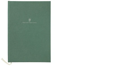 Faber-Castell, Graf von Notebook (A5), Linen bound book series Dark green (Plain - 148 x 210 mm)  