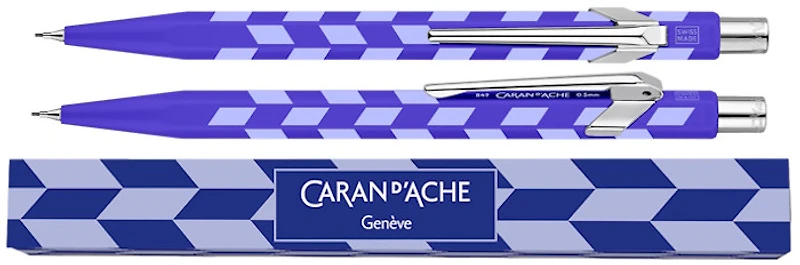 Caran d'Ache Mechanical pencil, 844 Mosaic SE series Royal Blue (0.5mm)