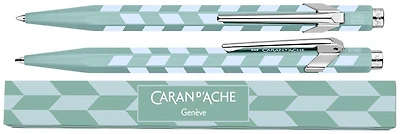 Stylo bille Caran d'Ache, série 849 Mosaic SE Vert d'eau