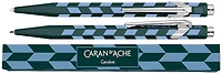Caran d'Ache Ballpoint pen, 849 Mosaic SE series Spruce Green