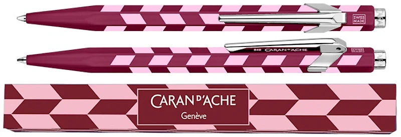 Caran d'Ache Ballpoint pen, 849 Mosaic SE series Garnet Red