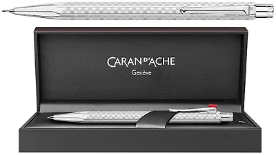 Caran d'Ache Mechanical pencil, Ecridor Damier series Platinum (0.7mm)