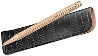 Caran d'Ache Ballpoint pen & pouch set, Ecridor Damier Special Edition series Rose gold
