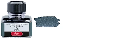 Bouteille d'encre Jacques Herbin, série La Perle Des Encres Encre Gris Galet - 30ml