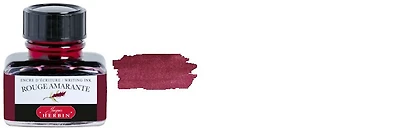 Bouteille d'encre Jacques Herbin, série La Perle Des Encres Encre Rouge Amarante - 30ml