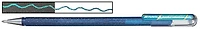 Pentel Gel pen, Hybrid Dual Metallic series Blue & Metallic Green ink