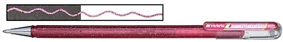 Stylo encre gel Pentel, série Hybrid Dual Metallic Encre Rose & Rose Métallique