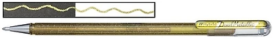 Pentel Gel pen, Hybrid Dual Metallic series Gold ink