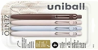 Stylos encre gel Uni-Ball, série Zento (Collection Macramé - Paquet de 4 - Encre noire)