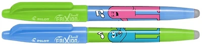 Pilot Gel Pens, Frixion Ball Friends series Fun (Set of 2 - Blue ink - 0.7)