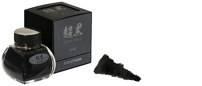 Platinum Ink bottle, Carbon Ink series Chou Kuro Black ink (60ml)