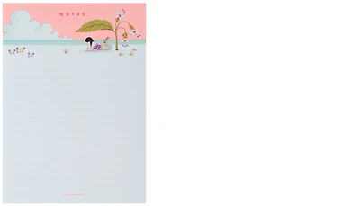 JooJoo Paper Notepad, Memo Pad series - Coastal girl